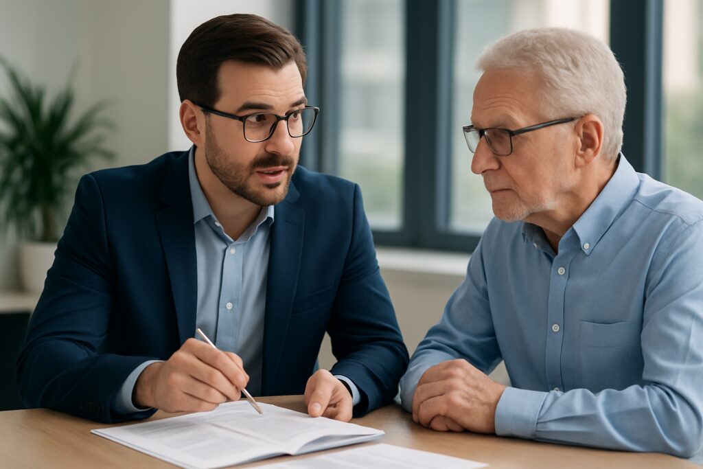 Professionelles foto berater im Einsatz