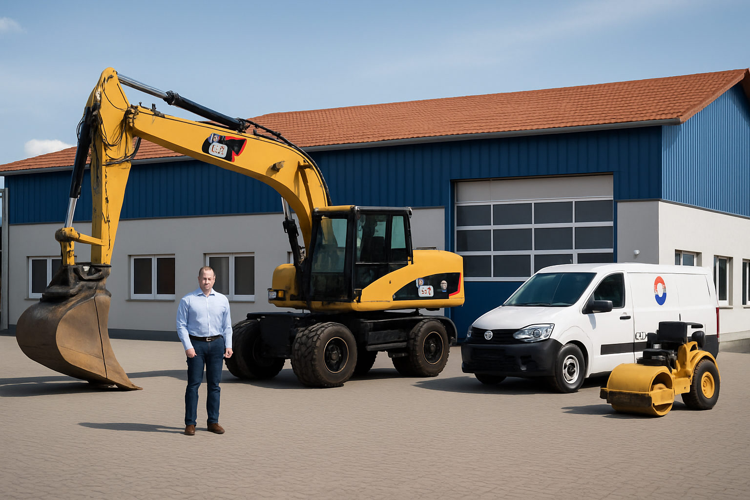 Professionelles unternehmensfoto firmengebaeude